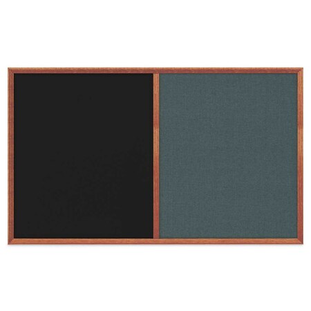 United Visual Products Slim Style Indoor Enclosed Corkboard, 18 UV501SCH-BLACK-CORK
